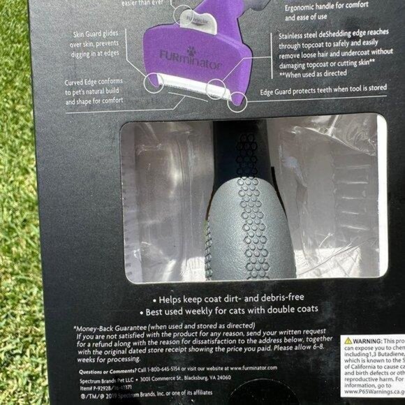 FURminator deShedding Tool for Cats, Medium & Large, Long Hair Pet Brush - Picture 4 of 4